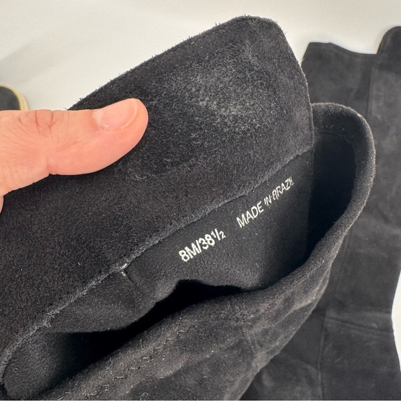 Lucky Brand Black Suede Leather Knee High Boots - Picture 3 of 5